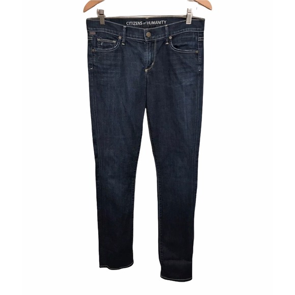 COH Citizens Of Humanity Ava Jeans Womens‎ 28 Low Rise Straight Leg Dark Wash - Picture 1 of 6